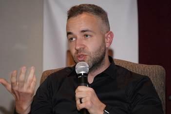 Adam Pantanowitz at a Wits alumni networking event on 10 May 2018, The Future of the Connected Human